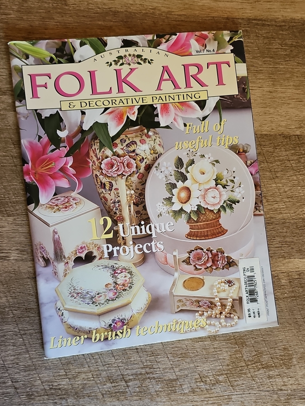 Vintage Folk Art & Decorative Painting Magazine (12 Projects)